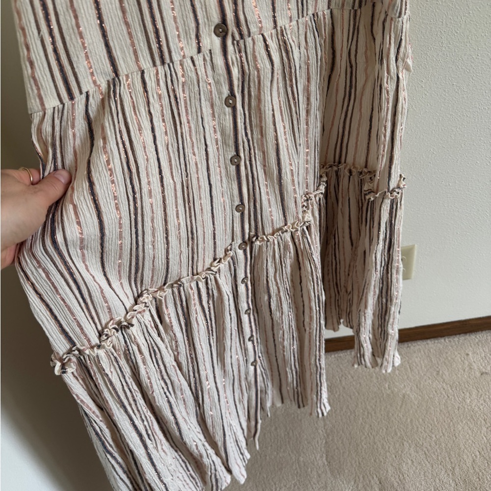 Veronica Beard Cotton Striped Maxi Dress XS - Picture 6 of 11